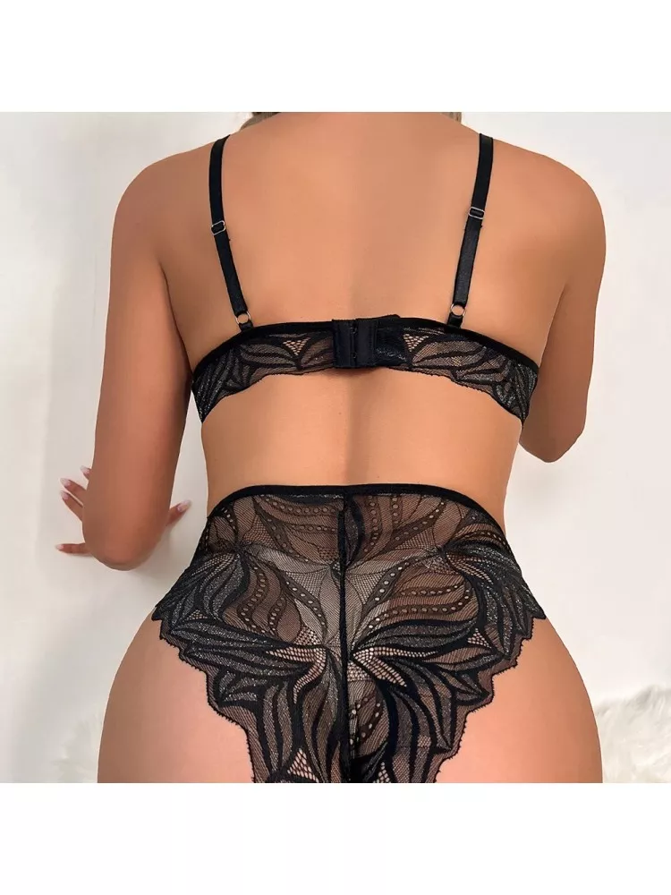 sexy biancheria intima body pizzo elegante sottogiacca nero