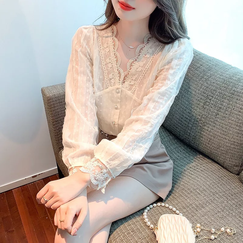 camicia maglia blusa da donna camicetta maniche elegante bianco