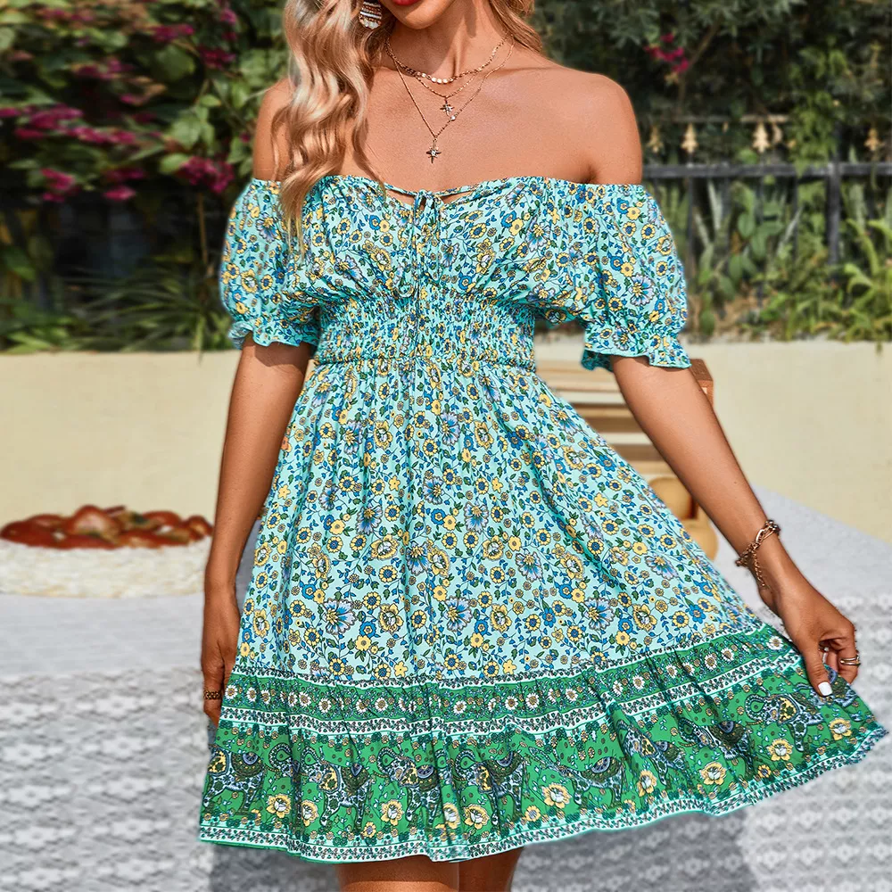 Vestito Verde Boho